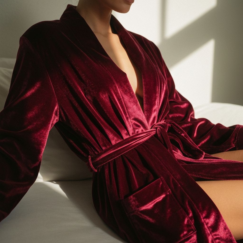 벨벳 가운 세트